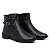 Bota Feminina Preta Cano Curto Ankle Boot - Imagem 4