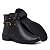 Bota Feminina Preta Cano Curto Ankle Boot - Imagem 3