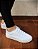 Tênis Feminino Casual Com Cadarço Elástico Branco - Imagem 2