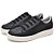 Tênis Feminino Casual Com Cadarço Elástico Preto - Imagem 3