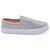 Tênis Feminino Slip On Prata Brilho - Imagem 1