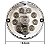 Lanterna Traseira Ré Ônibus Caminhão 155mm 10 LED 12V CR c/Conector - Imagem 3