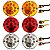 KIT 6 Lanterna Traseira Ônibus Caminhão 155mm 10 LED 12V + Conector - Imagem 1