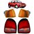 KIT Lanterna Dianteira Âmbar e Traseira Gol Bola G2 1995 1996 1997 1998 1999 - Imagem 1