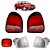 KIT Lanterna Dianteira Cristal Neblina Traseira Gol Bola G2 1995 1996 1997 1998 1999 - Imagem 1