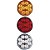 Ônibus / Caminhão / Carreta - KIT 3 Lanterna Traseira LED Ø 9.60 cm 24 volts - Imagem 1