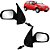 PAR Retrovisor Palio Fire 2001 2002 2003 com Controle 2 Portas - Imagem 1