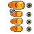 KIT4 Lanterna Lateral Bolha Caminhão Cargo 816 1119 ORIGINAL - Imagem 1