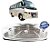 Lanterna Ônibus Caminhão Baú Lateral Teto Placa CRISTAL IAM - Imagem 1