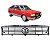 Grade Gol Voyage Parati 1991 1992 1993 94 CINZA Com Emblema - Imagem 1