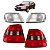 KIT PAR Lanterna Dianteira Traseira Vectra 1997 1998 1999 CR - Imagem 1