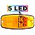 KIT 2 Lanterna Lateral Ônibus Marcopolo G7 5 LED Bivolt +Conector - Imagem 2