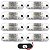 8 Lanterna Vigia Ônibus Caminhão 2 LED CRISTAL BIVOLT +Chicote - Imagem 1