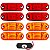 8 Lanterna Teto Caminhão Baú Van 2 LED BIVOLT +Chicote VM/AM - Imagem 1