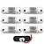 6 Lanterna Vigia Ônibus Caminhão 2 LED CRISTAL BIVOLT +Chicote - Imagem 1