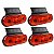 4 Lanterna Lateral Caminhão Carreta Facchini LED AM +Suporte - Imagem 1