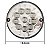 2 Lanterna Traseira Ônibus Caminhão 125mm 10 LED 12V CR + Conector - Imagem 3