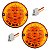 2 Lanterna Traseira Ônibus Caminhão 125mm 10 LED 12V AM + Conector - Imagem 1
