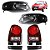KIT Farol Lanterna Moldura Gol Power G4 2005 06 07 a 14 Máscara Negra - Imagem 1
