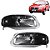 KIT Farol Lanterna Moldura Gol G4 2005 06 07 a 14 Máscara Negra - Imagem 2