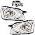 KIT Farol Lanterna Corsa Classic 2011 2012 2013 2014 2015 2016 Cromado - Imagem 2