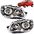 KIT Farol Lanterna Palio 2004 2005 a 2016 Máscara Cromada Aro Preto TRI - Imagem 2