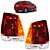 KIT Farol Lanterna Palio 2004 2005 a 2016 Máscara Cromada Aro Preto TRI - Imagem 4