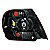 KIT Farol Lanterna Siena 2004 2005 2006 2007 Máscara Negra Aro Cromado - Imagem 6