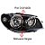KIT Farol Lanterna Siena 2004 2005 2006 2007 Máscara Negra Aro Cromado - Imagem 3