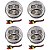 4 Lanterna Ré Ônibus Caminhão 70mm 4 Led CRISTAL BIVOLT + Conector - Imagem 1