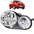Farol Polo Hatch e Sedan 2003 2004 2005 2006 Cromado - Imagem 3