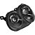 Farol Polo Hatch e Sedan 2003 2004 2005 2006 Máscara Negra - Imagem 8