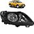 PAR Farol Saveiro G5 2009 2010 2011 2012 FOCO Duplo Máscara Negra - Imagem 3