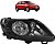PAR Farol Gol G5 2009 2010 2011 2012 FOCO Duplo Máscara Negra - Imagem 3