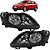 Farol Gol G5 2009 2010 2011 2012 FOCO Duplo Máscara Negra - Imagem 1