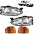 PAR Farol Lanterna Siena 1996 1997 1998 1999 2000 G1 AM Cromado - Imagem 1