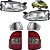 KIT Farol Lanterna Strada 1996 1997 1998 1999 2000 G1 FU PC Cromado - Imagem 1