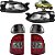 KIT Farol Lanterna Strada 1996 1997 1998 1999 2000 G1 Máscara Negra - Imagem 1