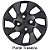 JG 4 Calota Corsa Aro 13 Black Piano com Emblema - Imagem 5