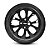 JG 4 Calota Onix 2017 2018 2019 Aro 15 Black Piano com Emblema - Imagem 2