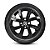JG 4 Calota Gol G7 2019 2020 Aro 14 Preto Brilhante com Emblema - Imagem 2