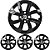 JG 4 Calota Gol G7 2019 2020 Aro 14 Preto Brilhante com Emblema - Imagem 1