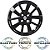 JG 4 Calota Logan 2014 15 16 17 18 19 20 Aro 14 Black Piano com Emblema - Imagem 3