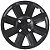 JG 4 Calota Gol G5 2008 09 10 11 12 Aro 14 Black Piano com Emblema - Imagem 5