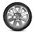 JG 4 Calota Saveiro G5 2008 09 10 11 12 Aro 14 Prata Metálico com Emblema - Imagem 2