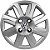 JG 4 Calota Gol G5 2008 09 10 11 12 Aro 14 Prata Metálico com Emblema - Imagem 4