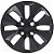 JG 4 Calota Voyage G5 2008 09 10 11 12 Aro 14 Prata Metálico com Emblema - Imagem 5