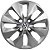 JG 4 Calota Gol G5 2008 09 10 11 12 Aro 14 Prata Metálico com Emblema - Imagem 2