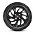 JG 4 Calota Uno Attractive 2015 2016 Aro 14 Black Piano com Emblema - Imagem 2