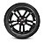 JG 4 Calota Argo Aro 14 Black Piano com Emblema - Imagem 2